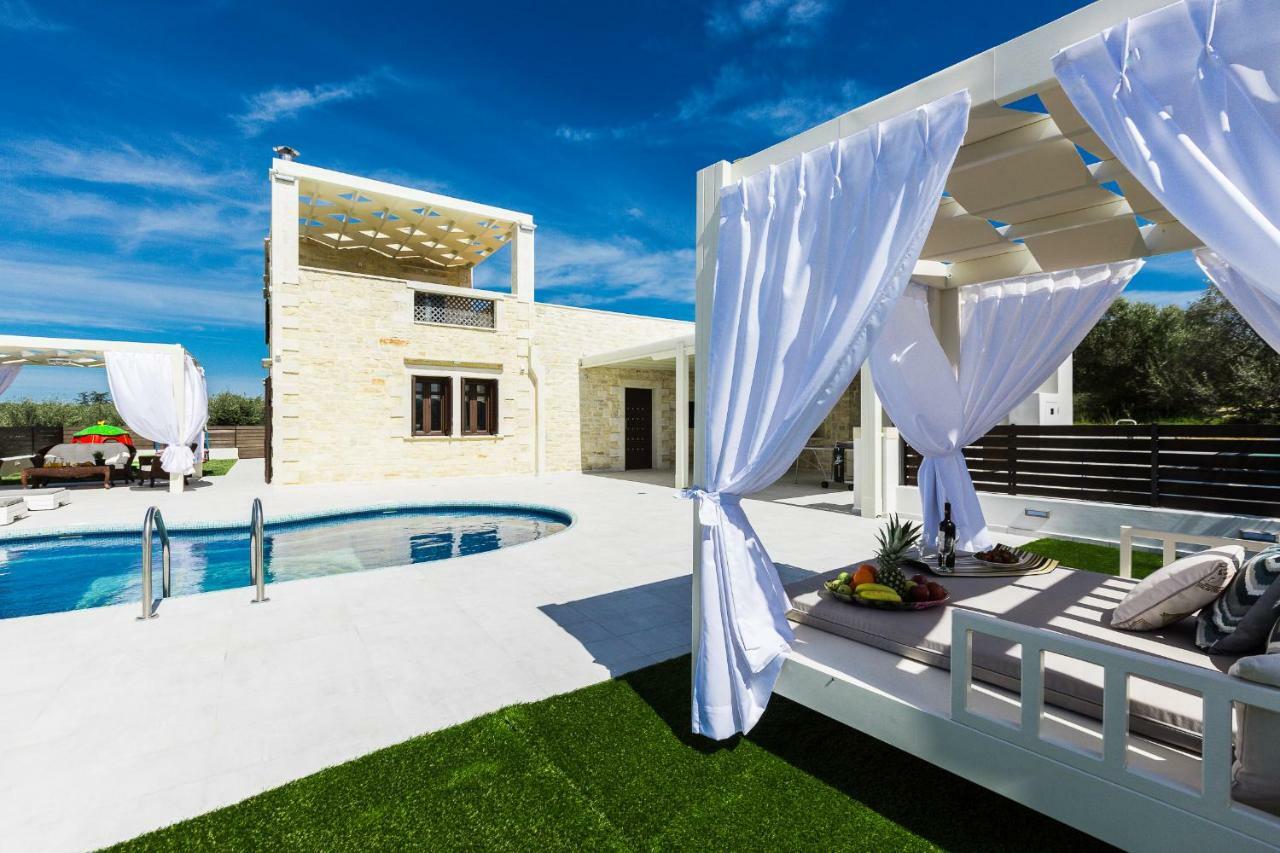 Caramel Villa, With 40M2 Pool & Spa Whirlpool, By Thinkvilla Pánormos Buitenkant foto