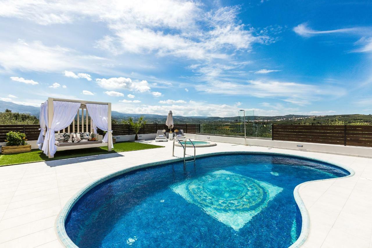 Caramel Villa, With 40M2 Pool & Spa Whirlpool, By Thinkvilla Pánormos Buitenkant foto
