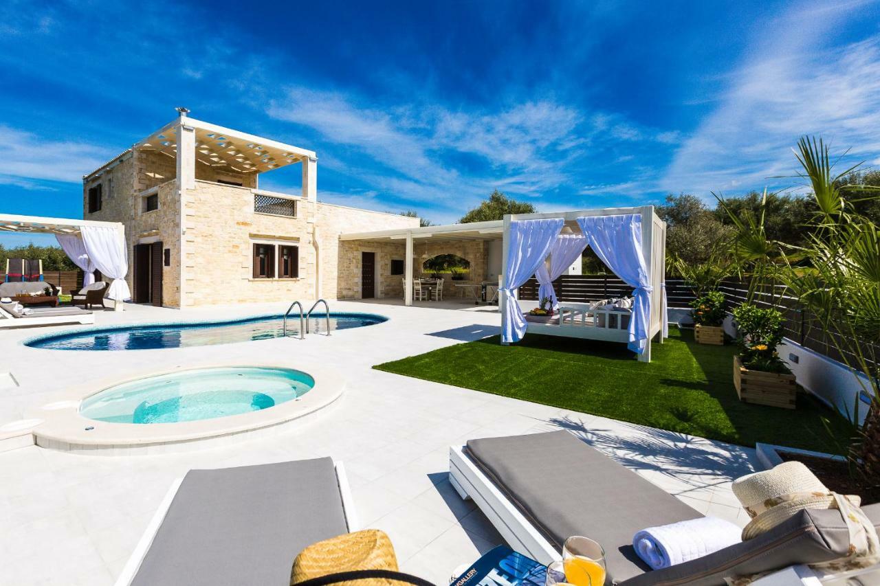 Caramel Villa, With 40M2 Pool & Spa Whirlpool, By Thinkvilla Pánormos Buitenkant foto