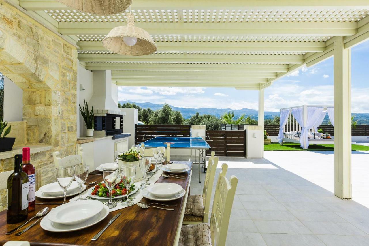Caramel Villa, With 40M2 Pool & Spa Whirlpool, By Thinkvilla Pánormos Buitenkant foto