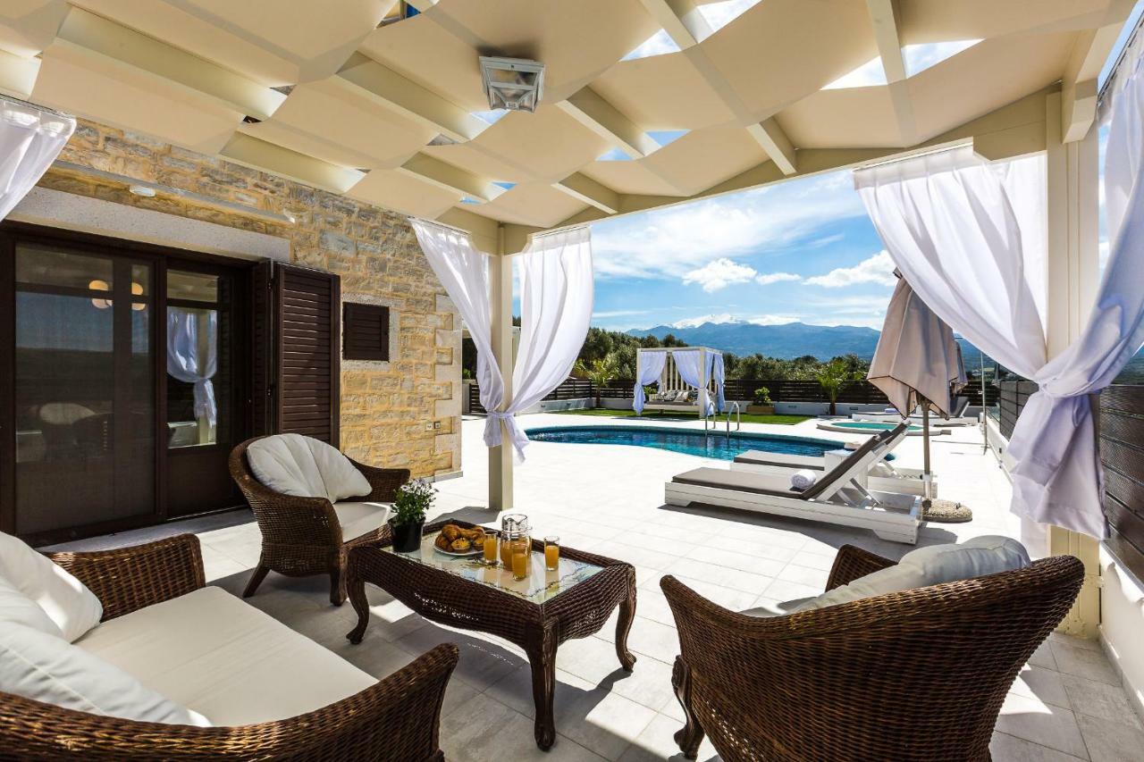 Caramel Villa, With 40M2 Pool & Spa Whirlpool, By Thinkvilla Pánormos Buitenkant foto